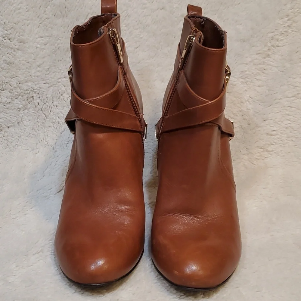 Marc Fisher Leather Upper Ankle Boots SZ 8M